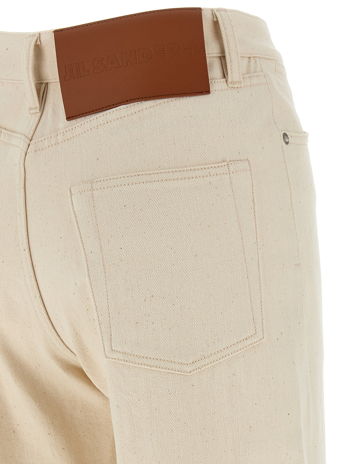 Jil Sander Beige Cotton Jeans Denim