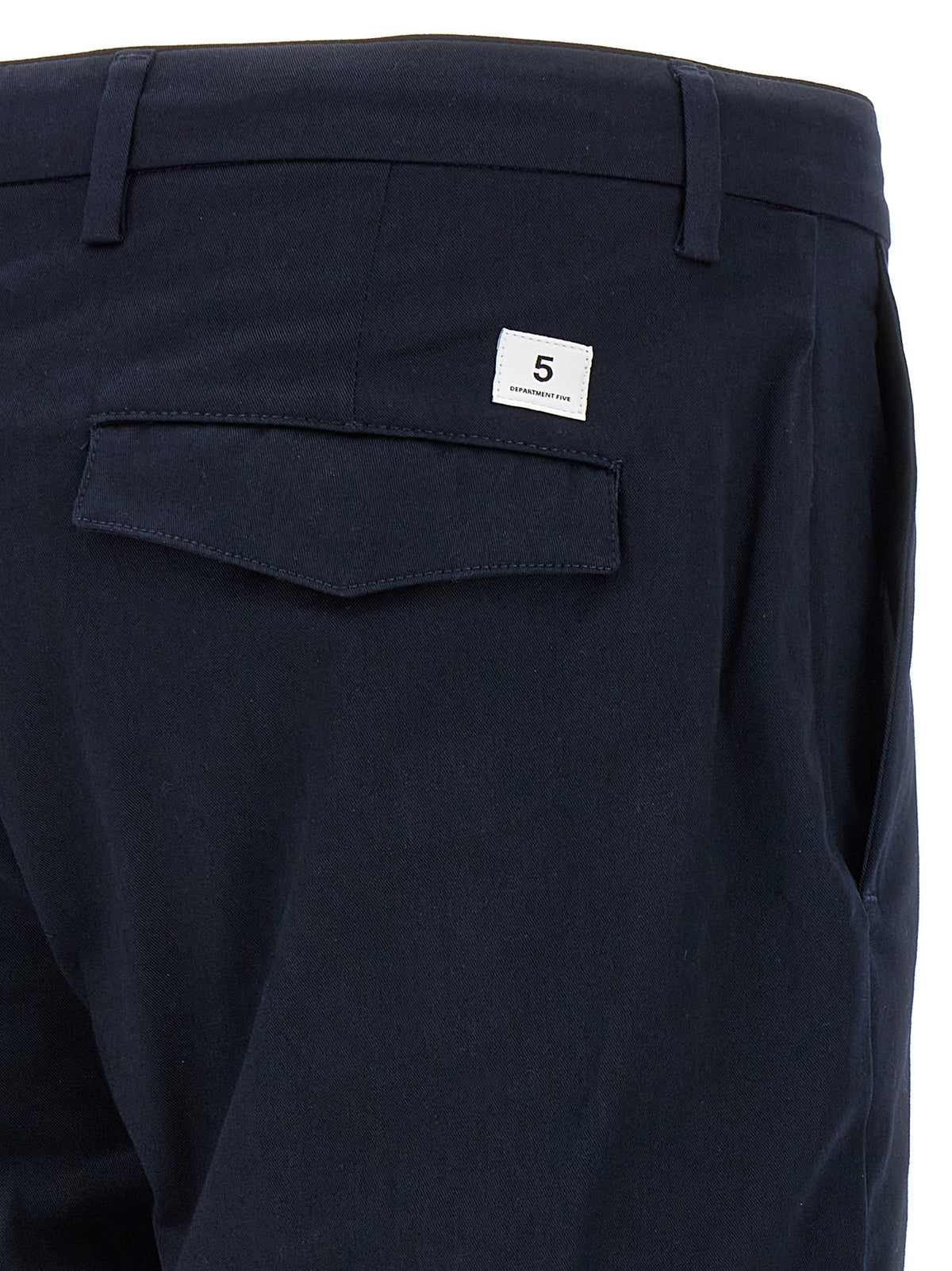 Department 5 Blue Cotton Cropped Pants