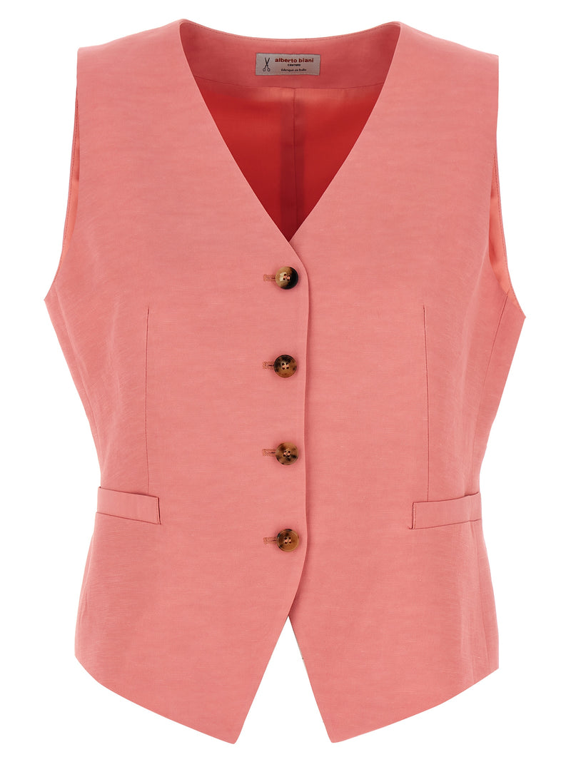 Veste sans manches multicolore en viscose Alberto Biani