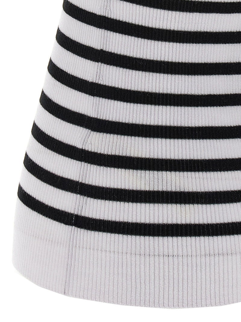 Khaite Bicolor Wool Sleeveles T-Shirt