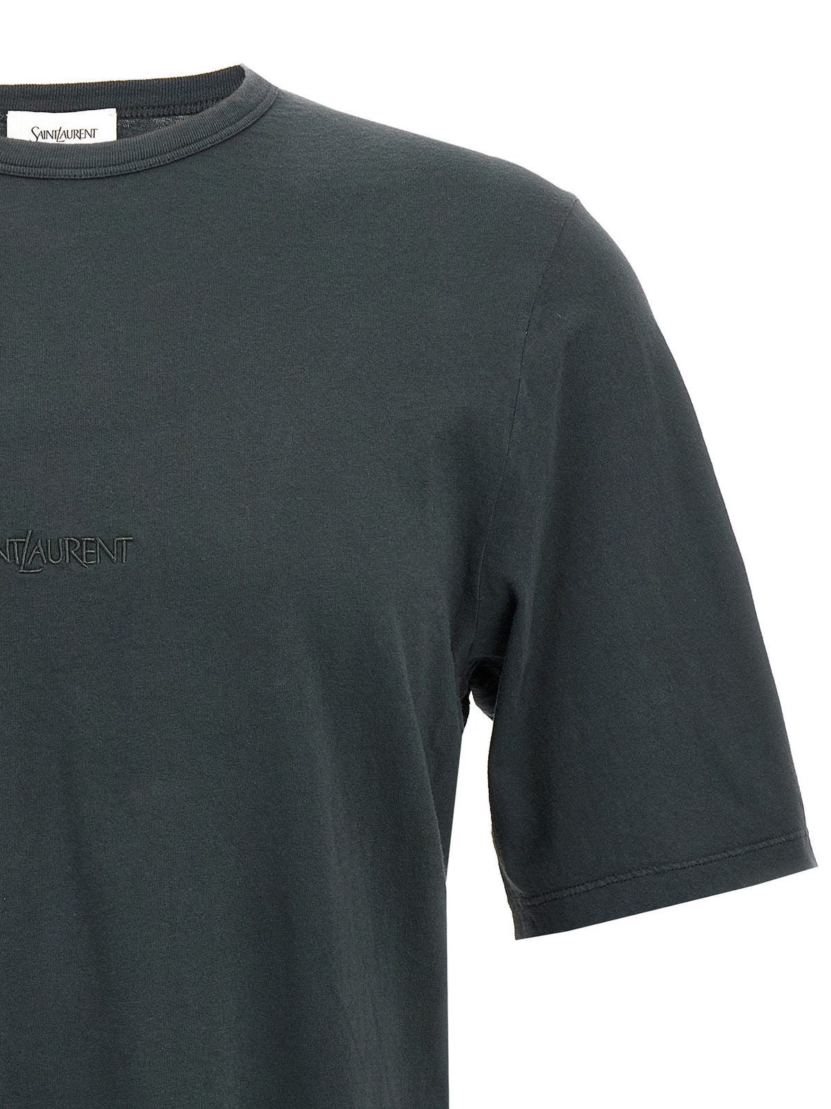 T-shirt Saint Laurent en coton noir