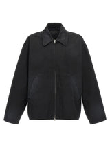 Balenciaga Black Cotton Full-Length Jacket