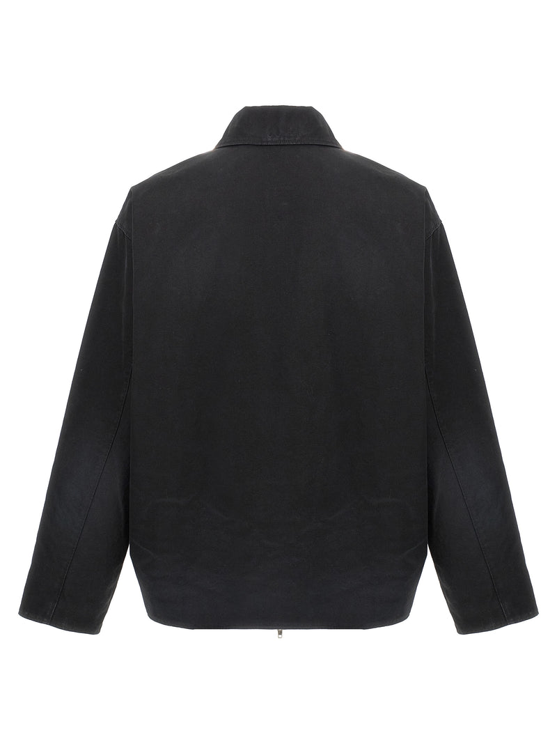 Balenciaga Black Cotton Full-Length Jacket