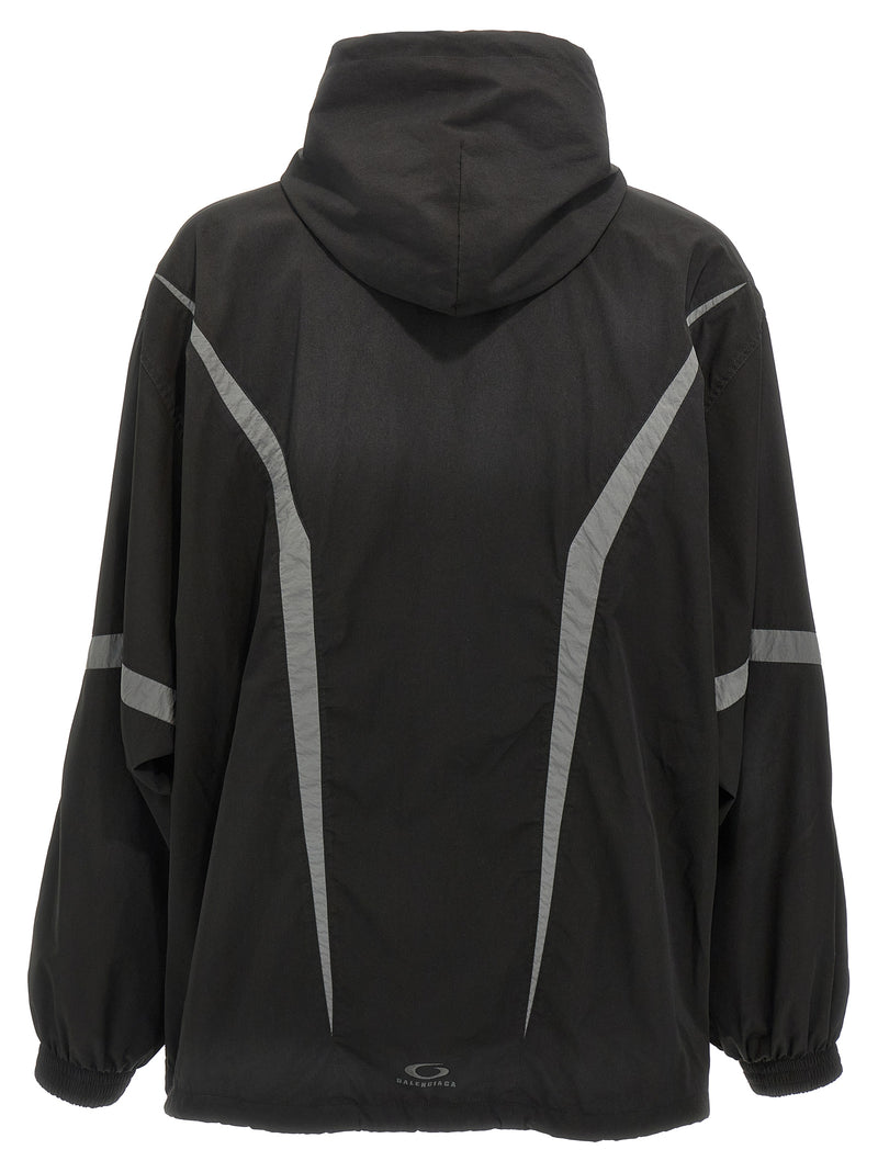 Balenciaga Black Polyester Shell Jacket - Tracksuit Loop Sports Icon