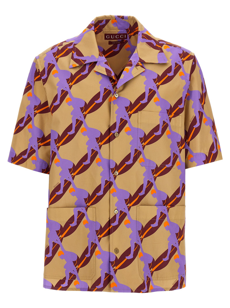 Gucci Multicolor Cotton Blouse - Trendy Surf Print