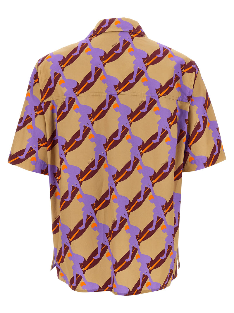 Gucci Multicolor Cotton Blouse - Trendy Surf Print