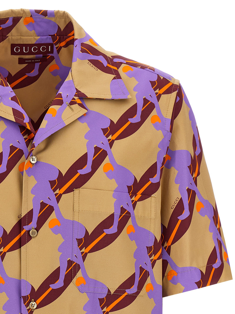 Gucci Multicolor Cotton Blouse - Trendy Surf Print
