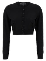 Dolce & Gabbana Black Viscose Cardigan