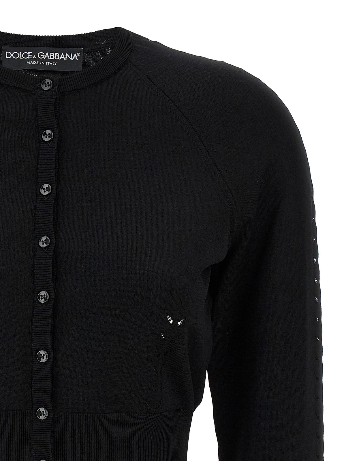 Dolce & Gabbana Black Viscose Cardigan