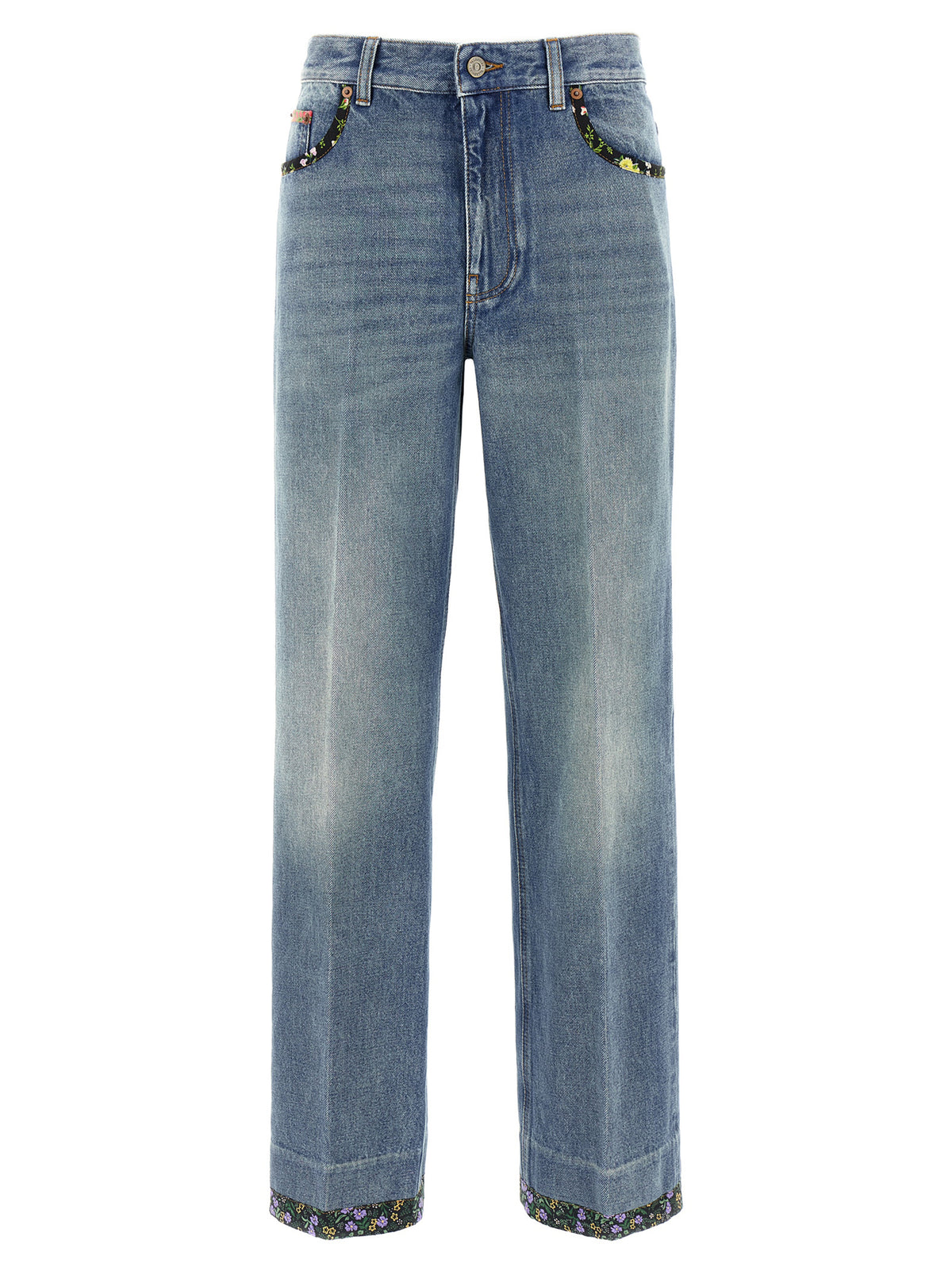 Valentino Garavani Blue Cotton Jeans Denim