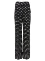Valentino Garavani Bicolor Viscose Casual Pants