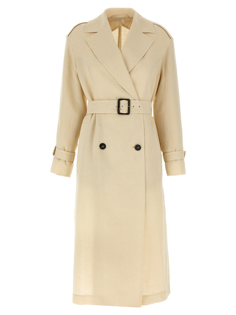 Max Mara Beige Flax Coat