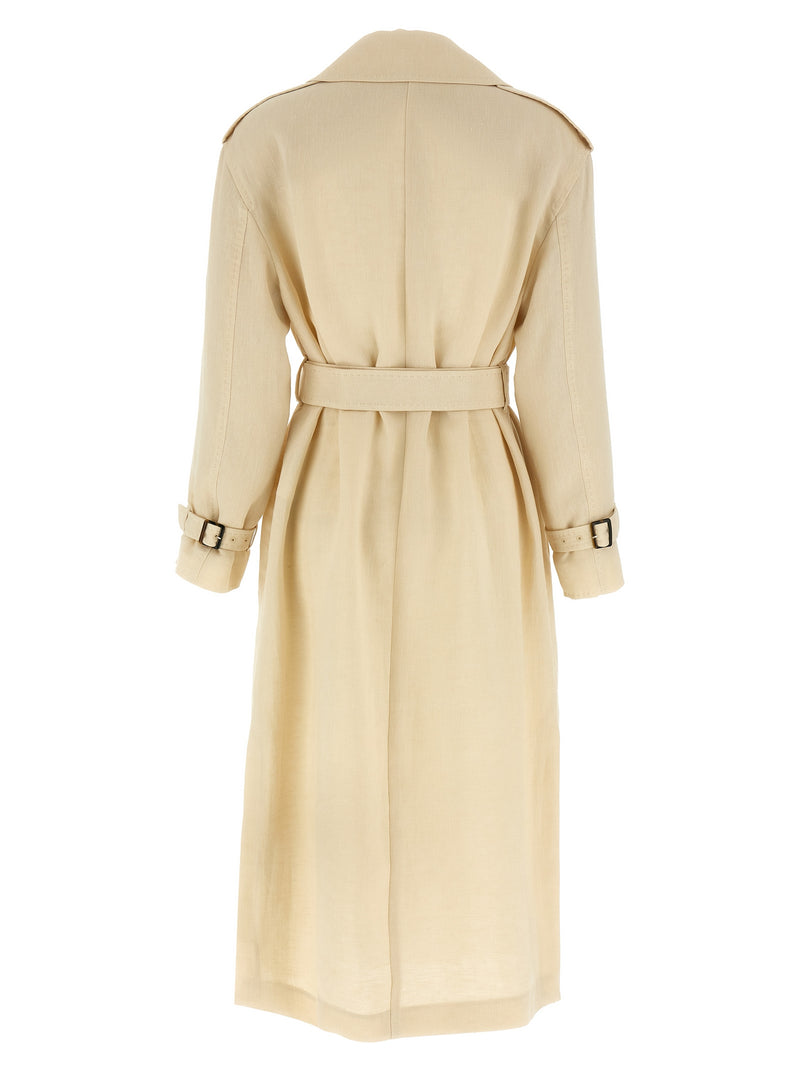 Max Mara Beige Flax Coat