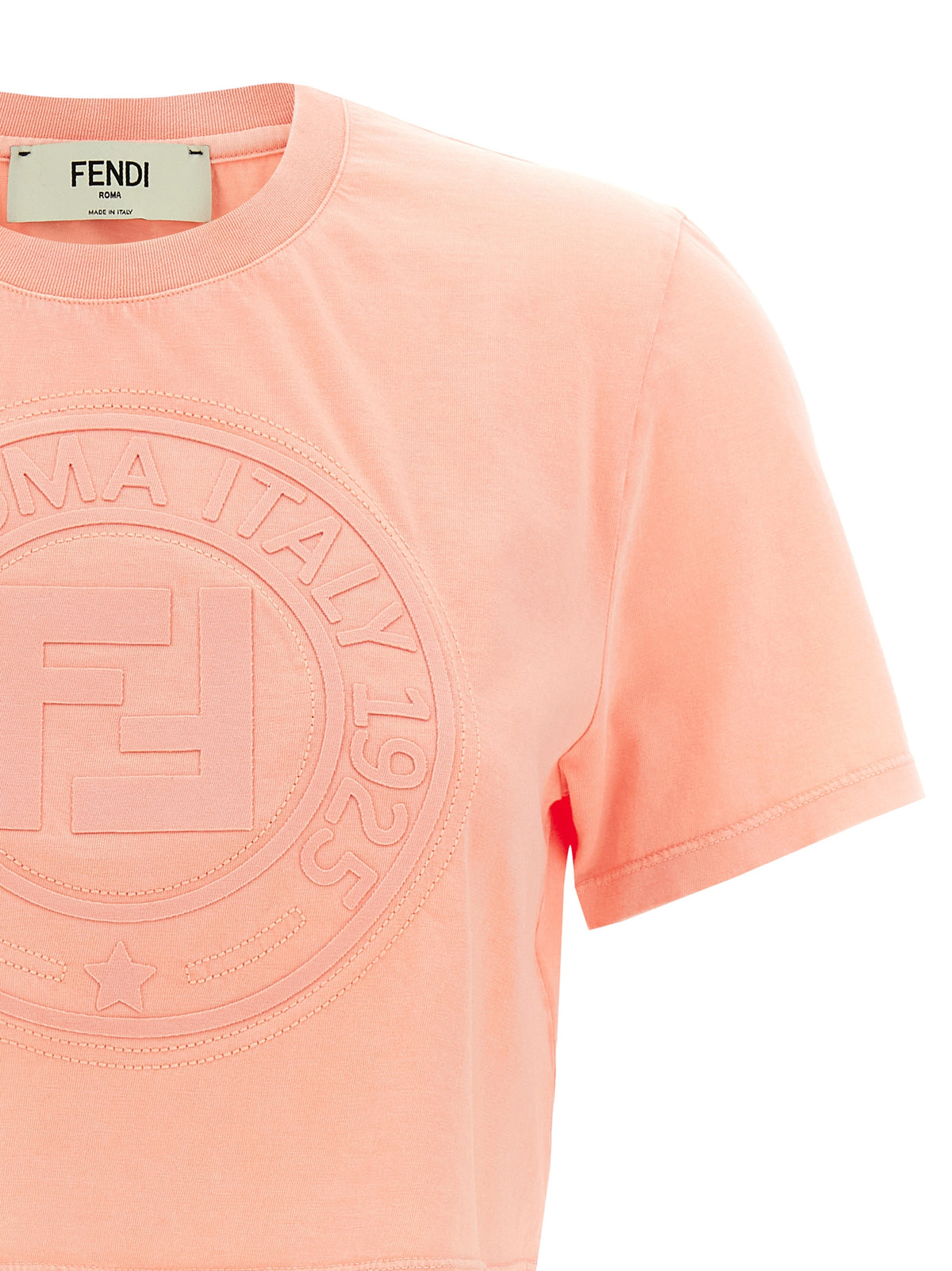 Fendi Multicolor Cotton T-Shirt - Vintage Effect
