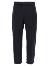 Thom Browne Blue Cotton Casual Pants