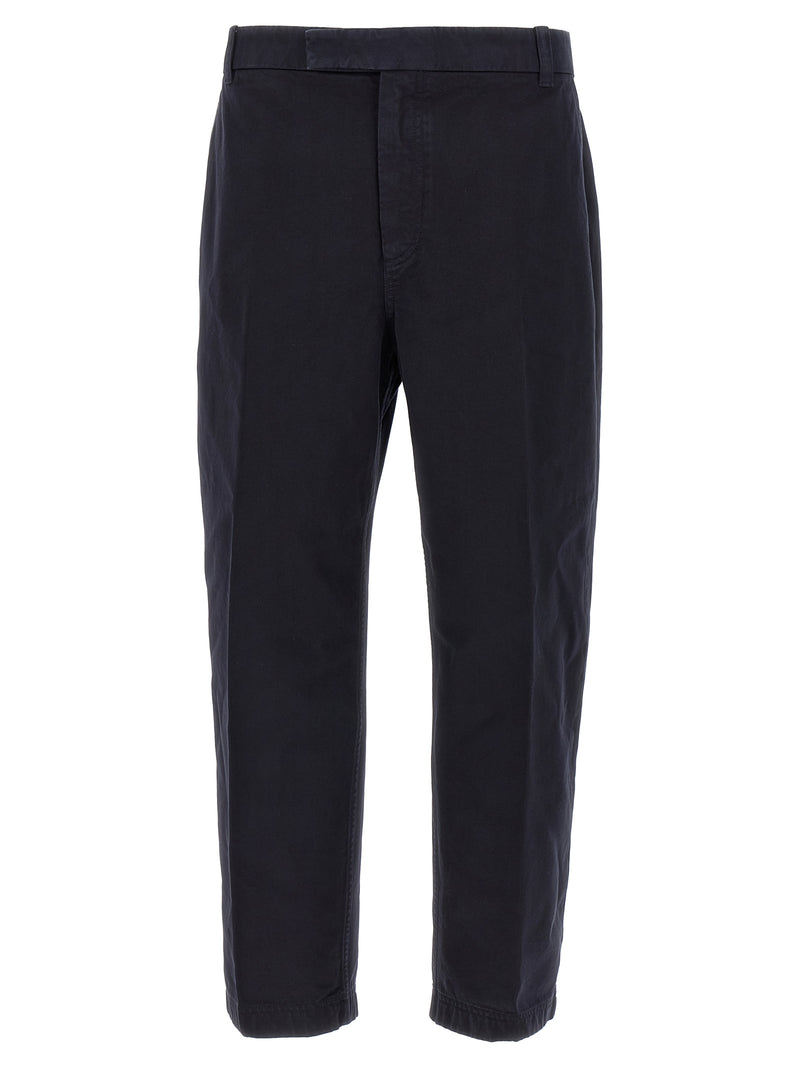 Thom Browne Blue Cotton Casual Pants