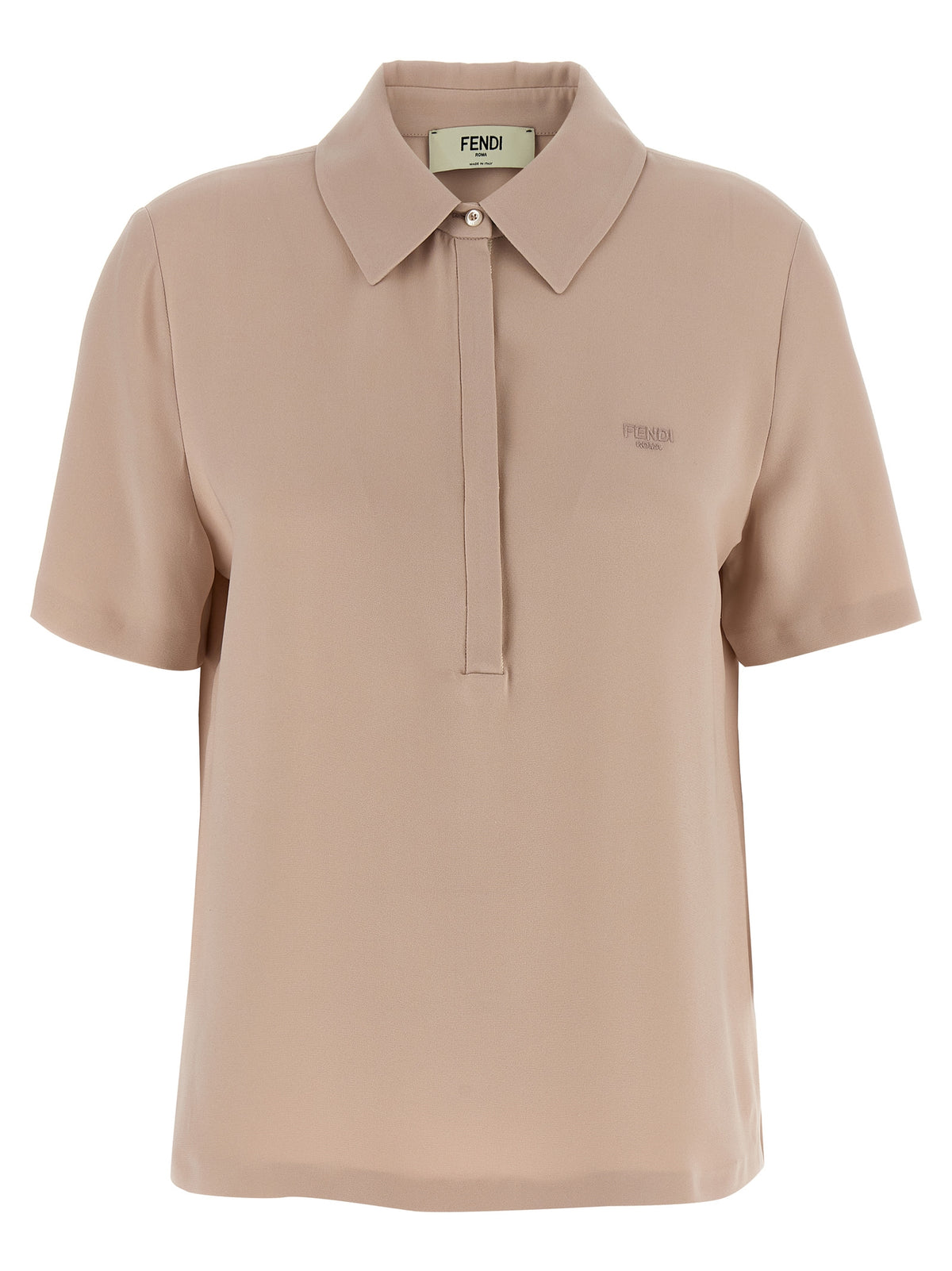 Fendi Multicolor Silk Polo Shirt