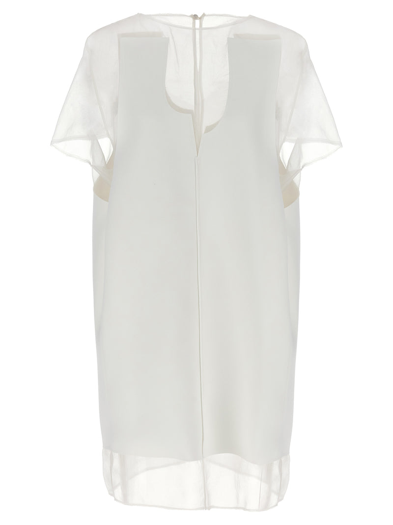 Khaite White Polyester Short Dress