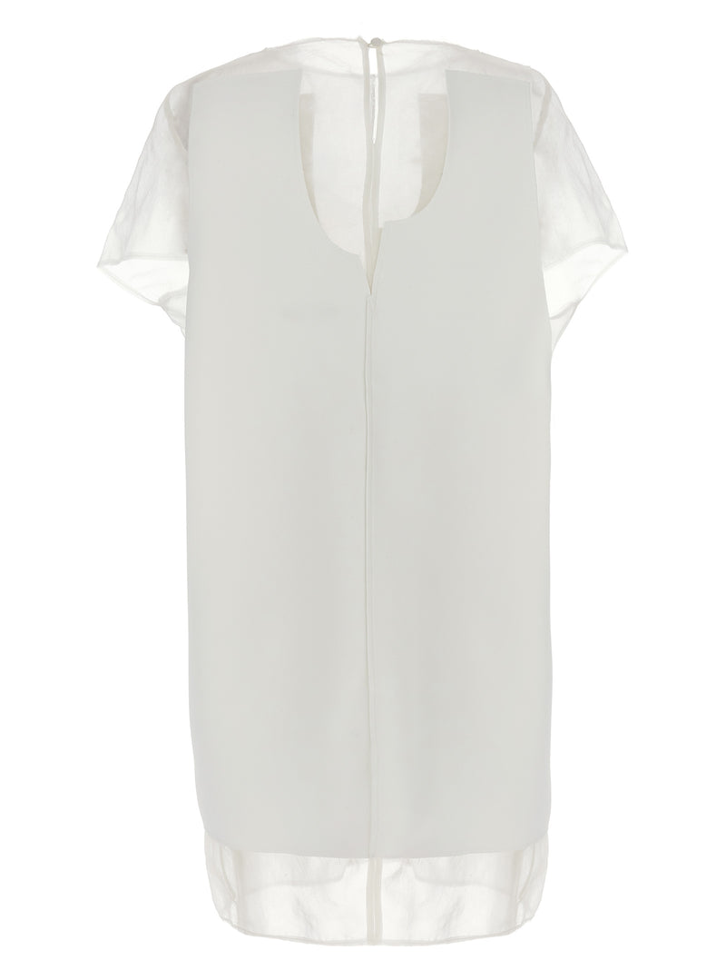 Khaite White Polyester Short Dress