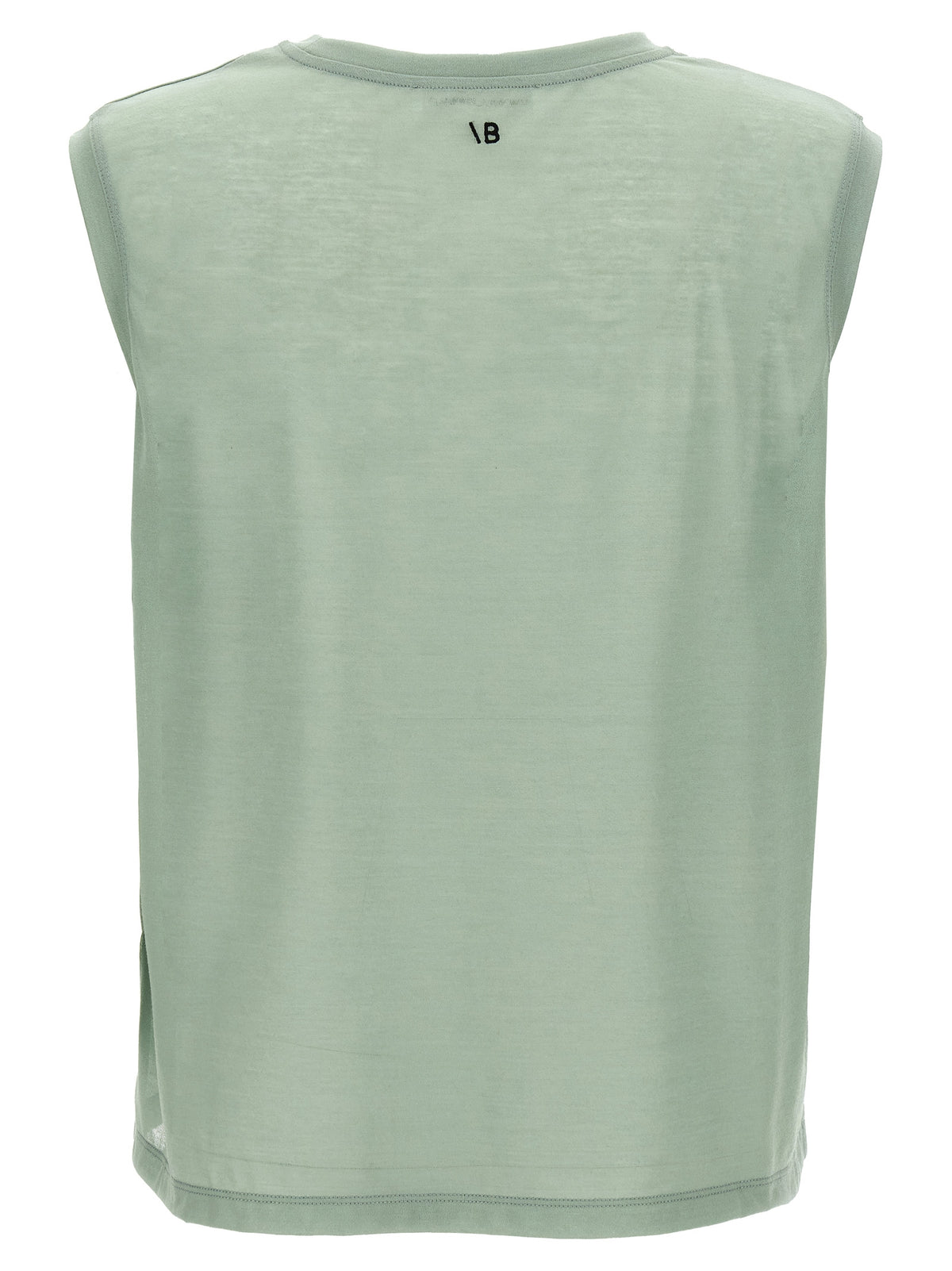 T-shirt sans manches bicolore en coton Victoria Beckham
