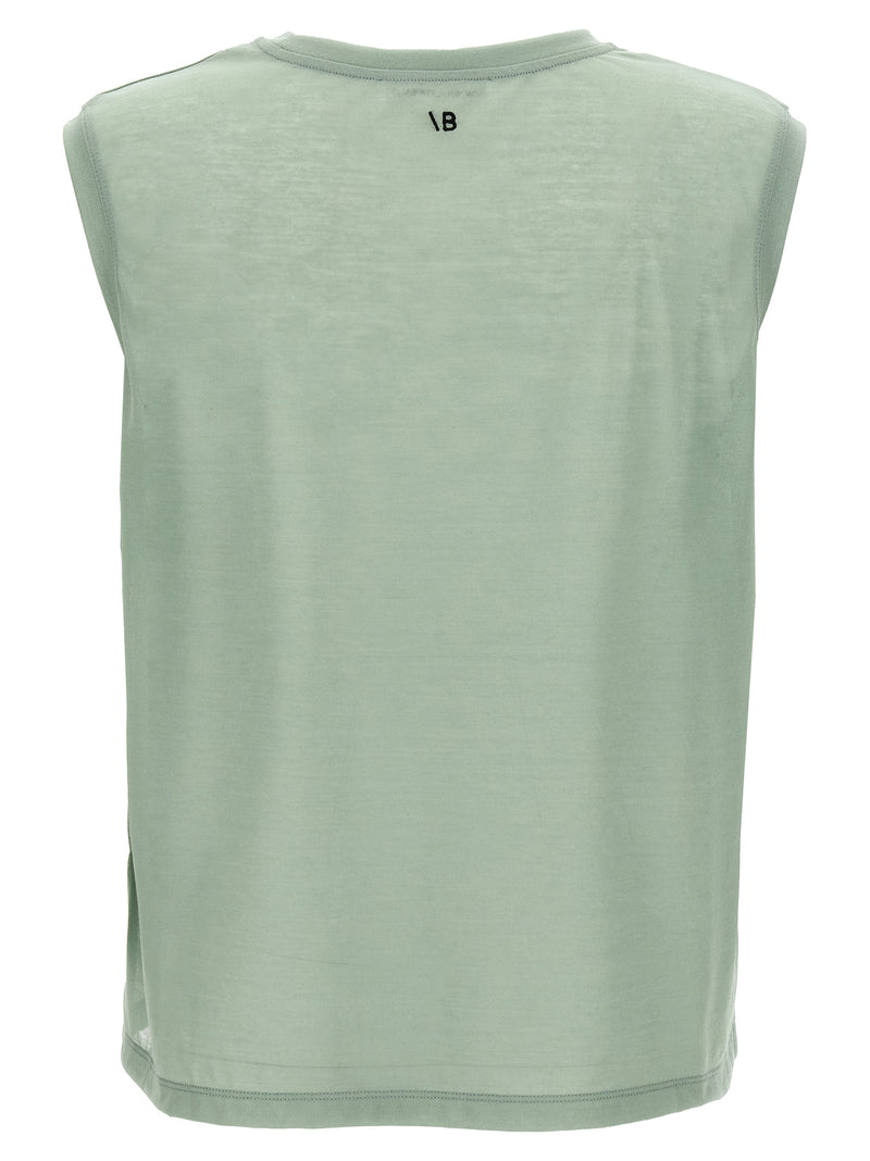 Victoria Beckham Bicolor Cotton Sleeveles T-Shirt