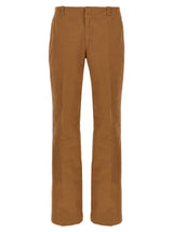 Alexander McQueen Brown Cotton Chino Pants