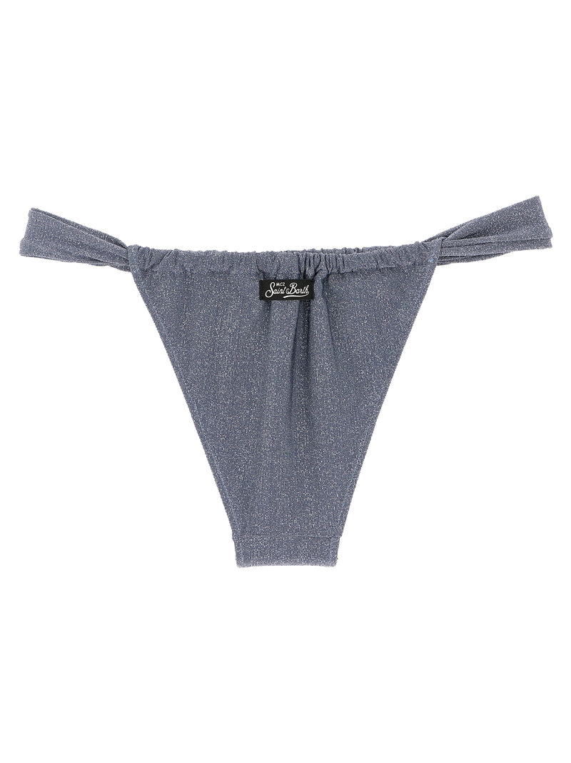 Slip de bain MC2 Saint Barth en polyamide bleu