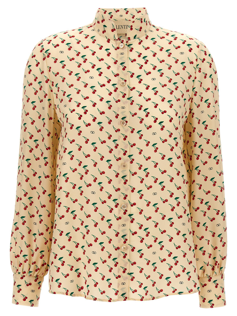 Valentino Garavani Beige Silk Blouse