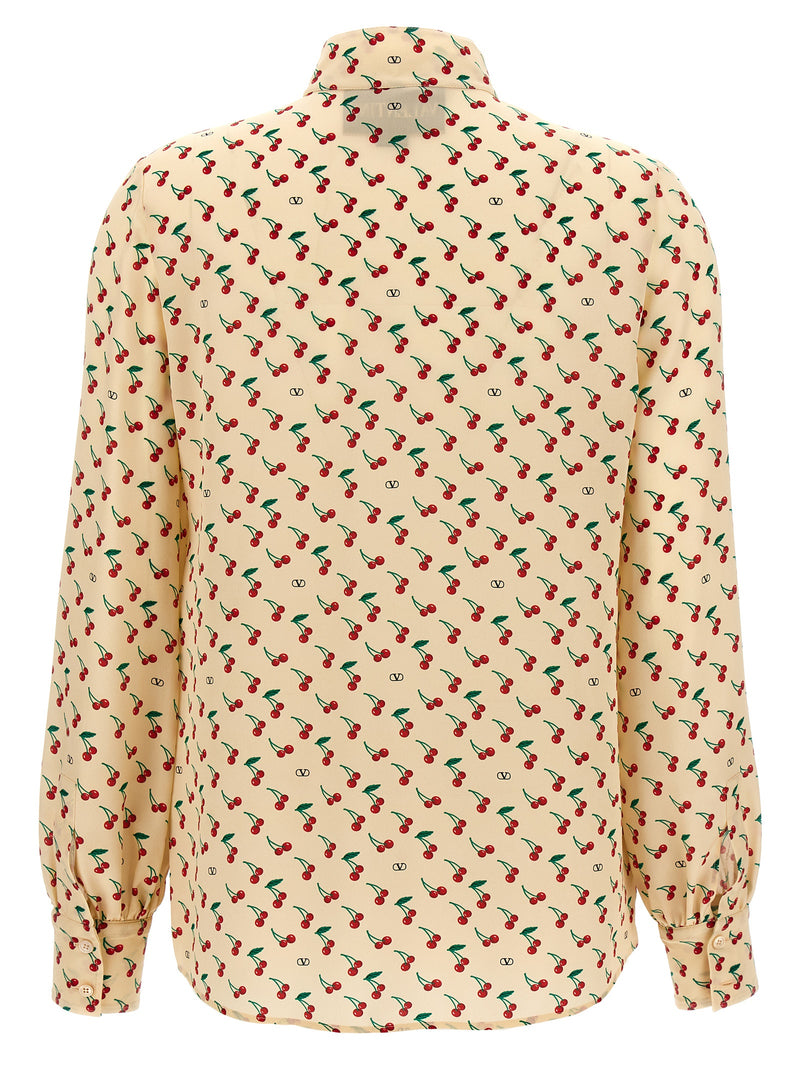 Valentino Garavani Beige Silk Blouse