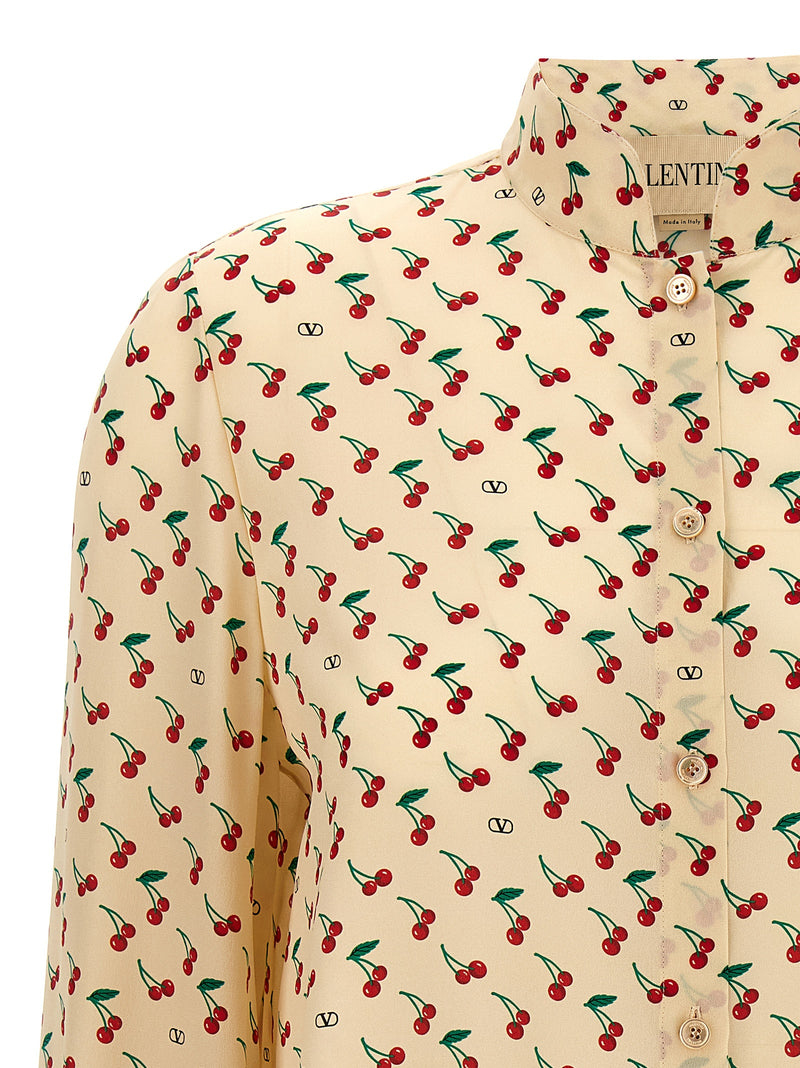 Valentino Garavani Beige Silk Blouse