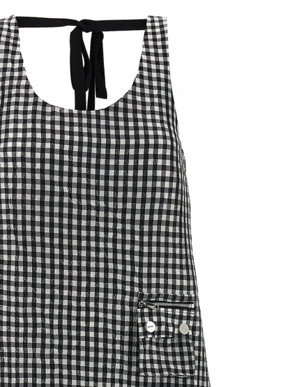 Ganni Black Polyester Midi Dress