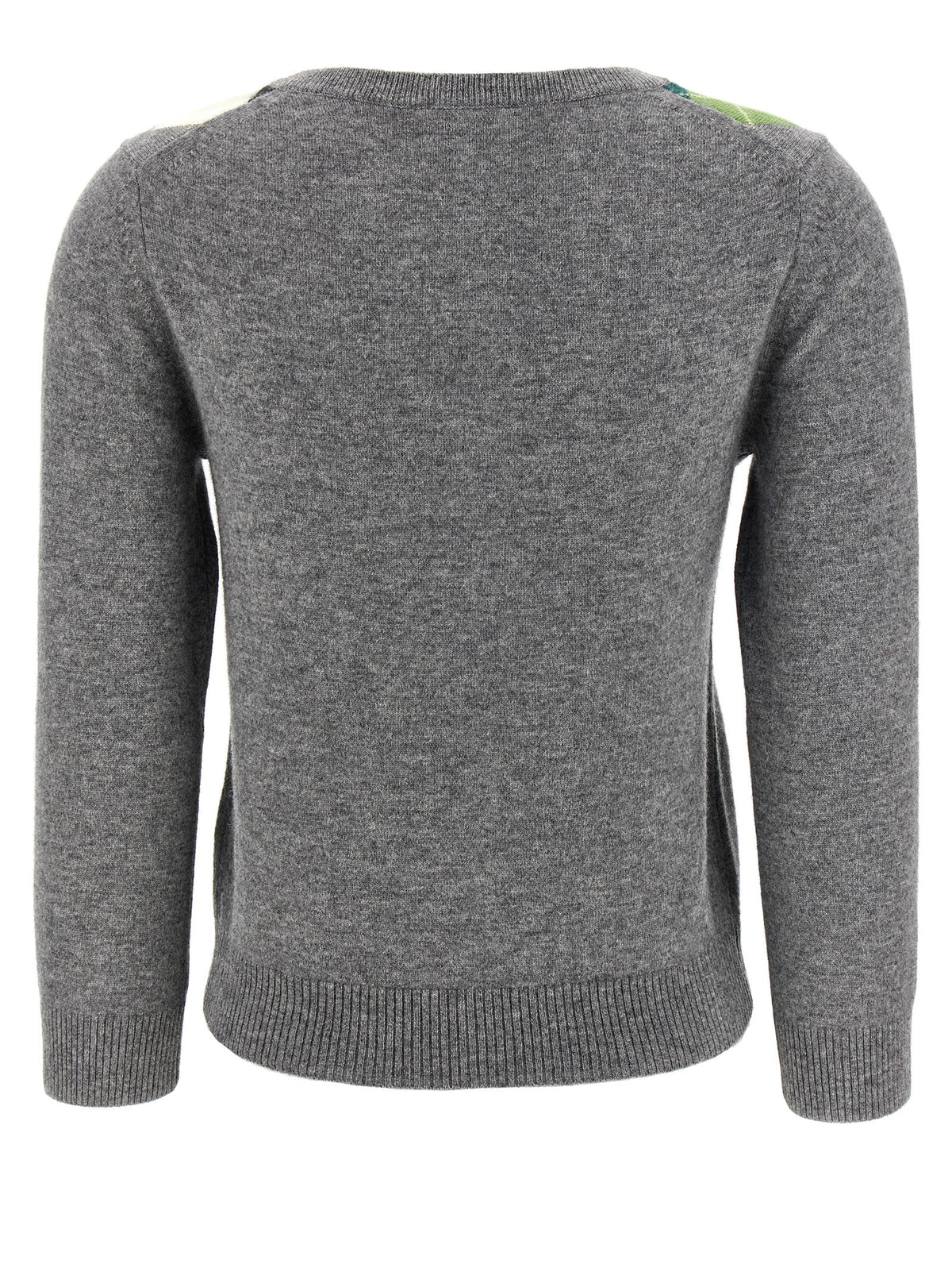 Cardigan Ganni en laine mérinos grise