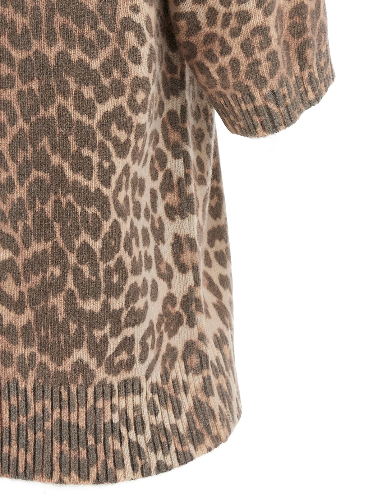 T-shirt en laine marron Ganni