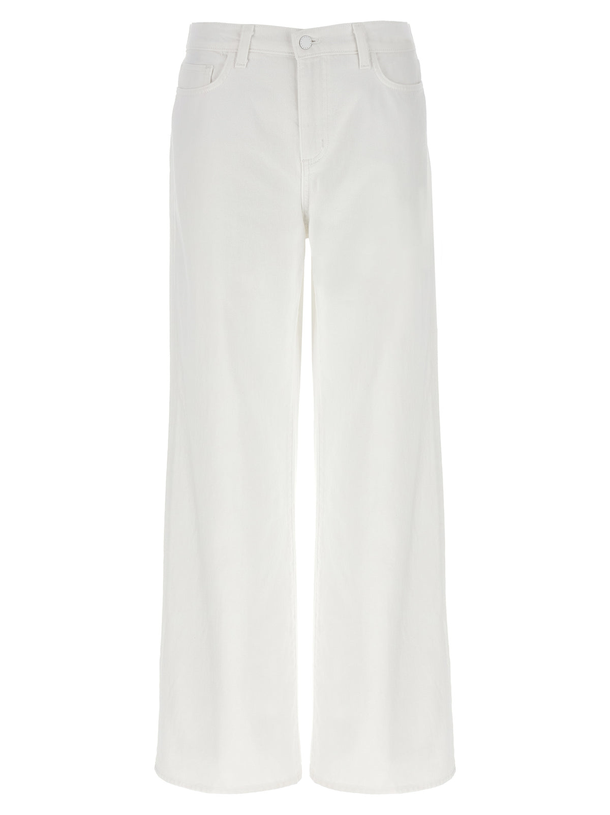 L'Agence White Cotton High-Waisted Jean - Alicent Model