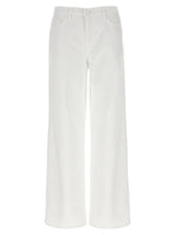 L'Agence White Cotton High-Waisted Jean - Alicent Model