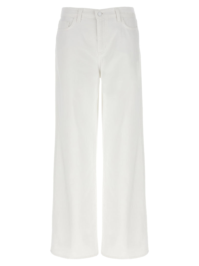 L'Agence White Cotton High-Waisted Jean - Alicent Model