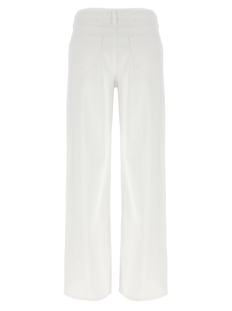 L'Agence White Cotton High-Waisted Jean - Alicent Model