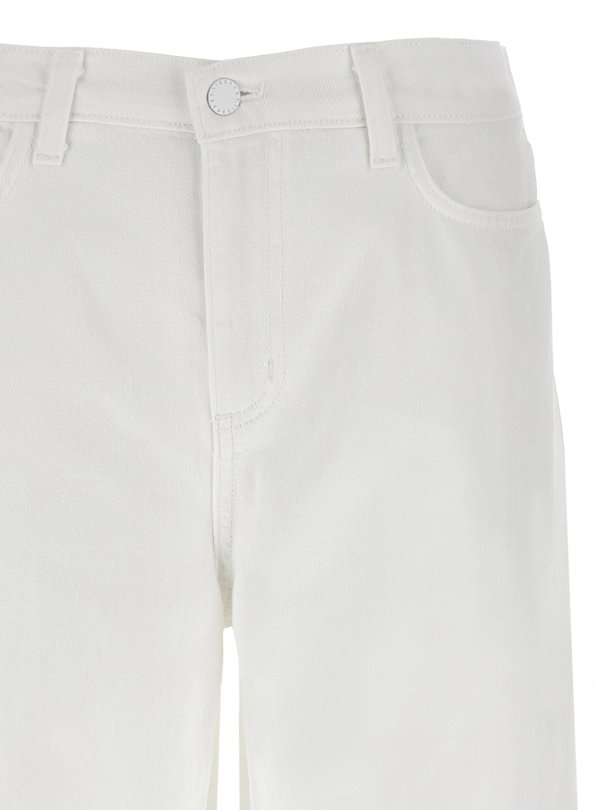 L'Agence White Cotton High-Waisted Jean - Alicent Model