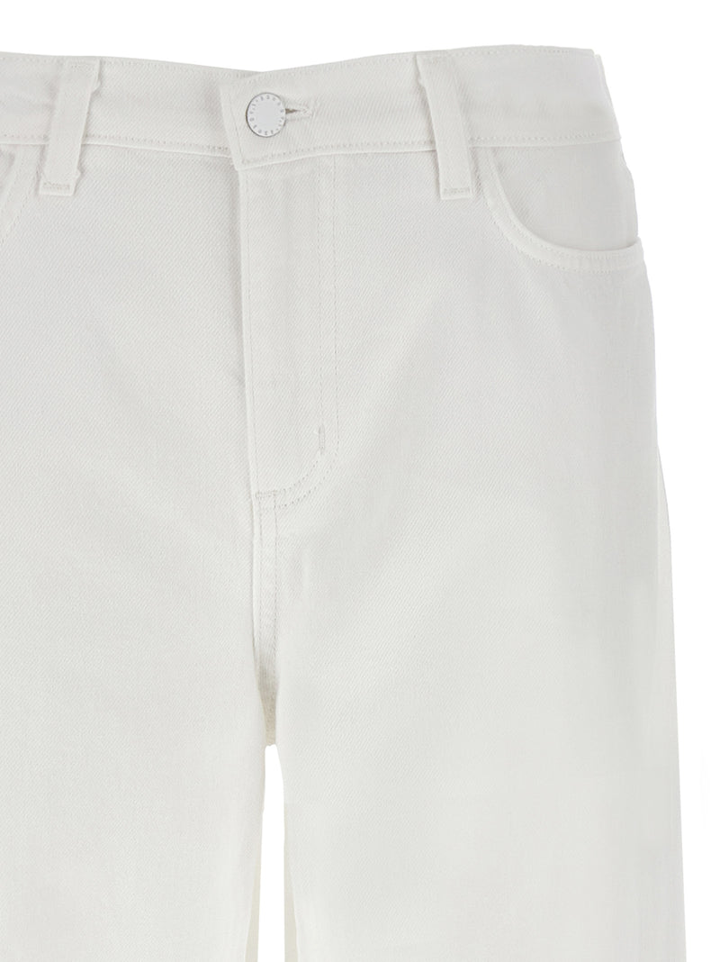 L'Agence White Cotton High-Waisted Jean - Alicent Model