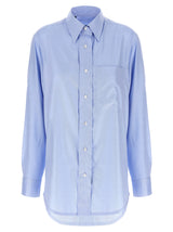 Brioni Blue Cotton Blouse