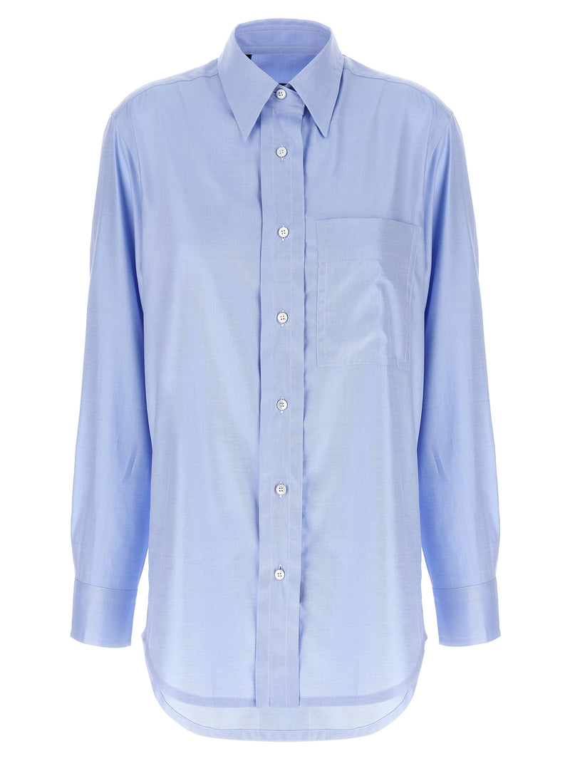 Brioni Blue Cotton Blouse