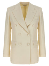 Brioni White Wool Blazer