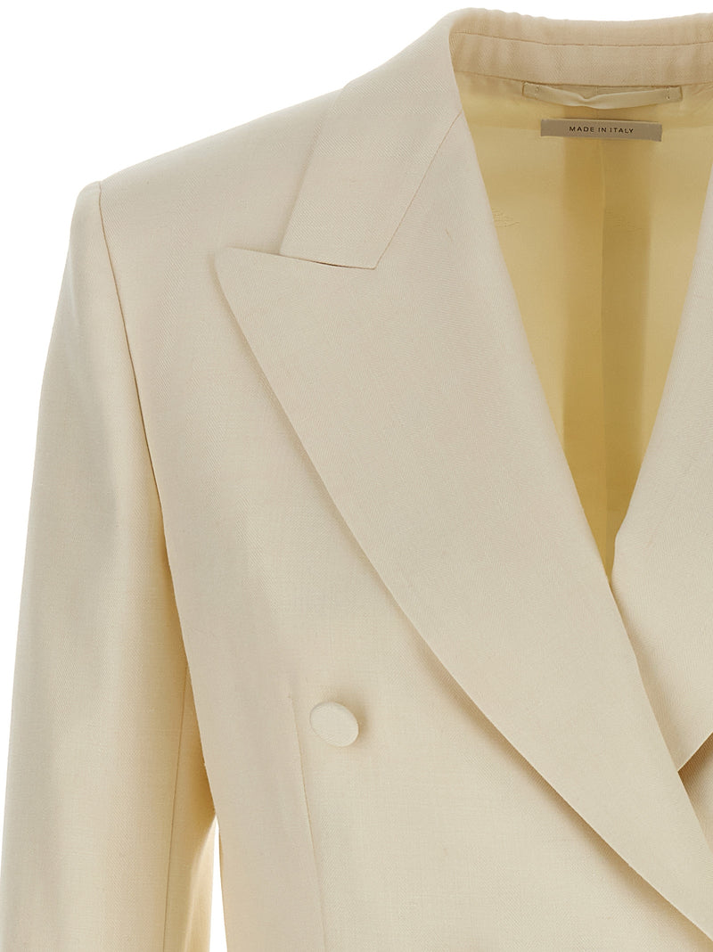 Brioni Flavia White Wool Blazer for Women
