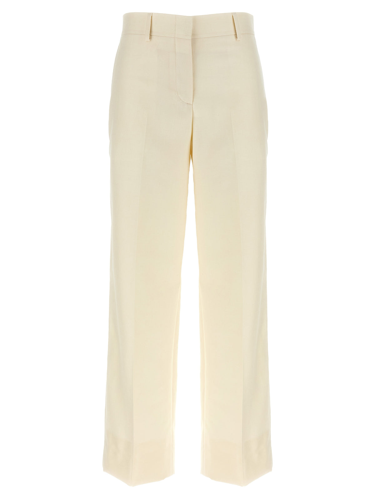 Brioni Palinuro White Wool Dress Pants for Women