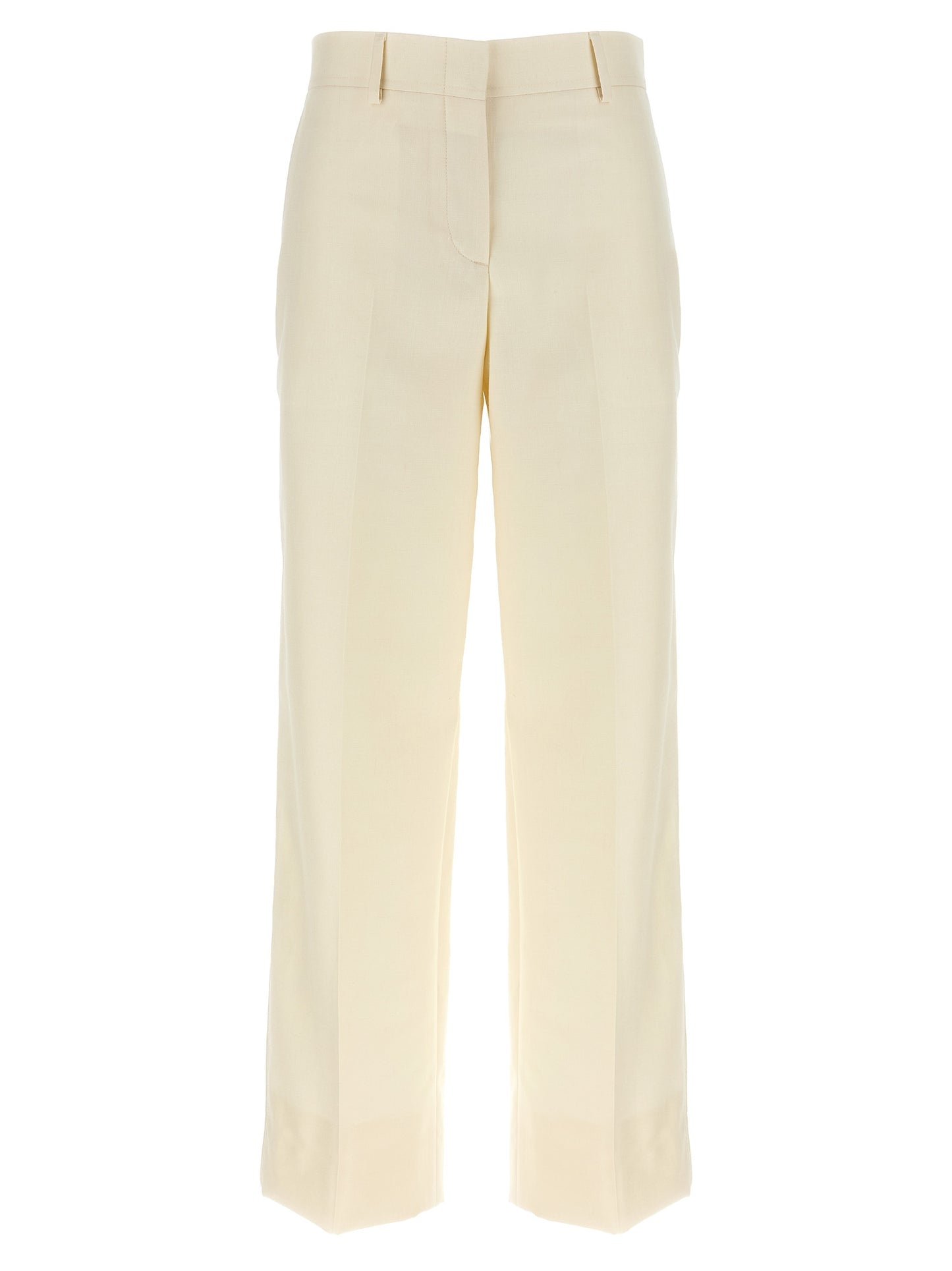 Brioni White Wool Dress Pants