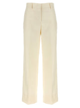 Brioni Palinuro White Wool Dress Pants for Women
