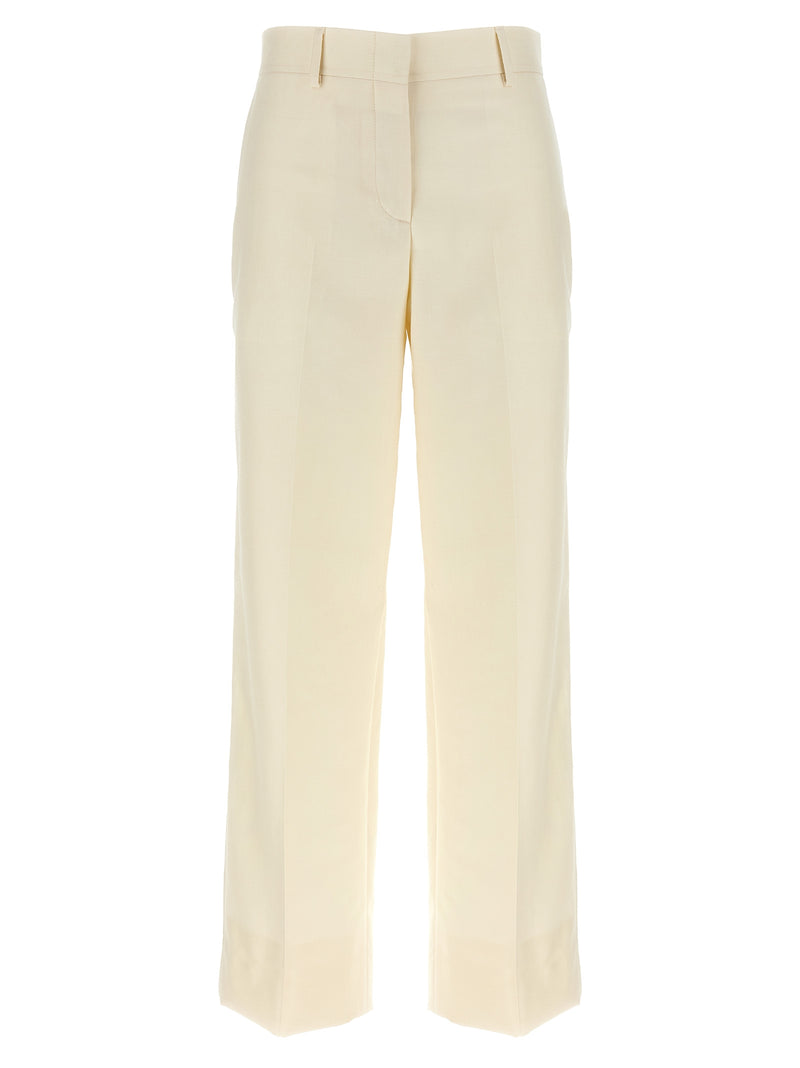 Brioni White Wool Dress Pants