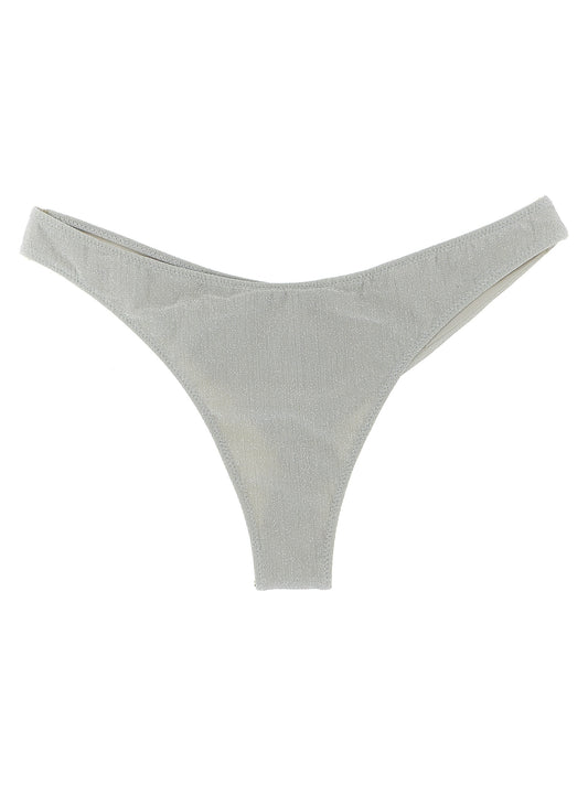 Haut et bas de maillot de bain MC2 Saint Barth en viscose argentée