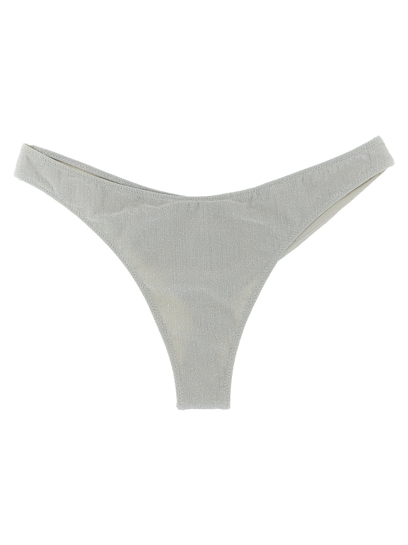 Haut et bas de maillot de bain MC2 Saint Barth en viscose argentée