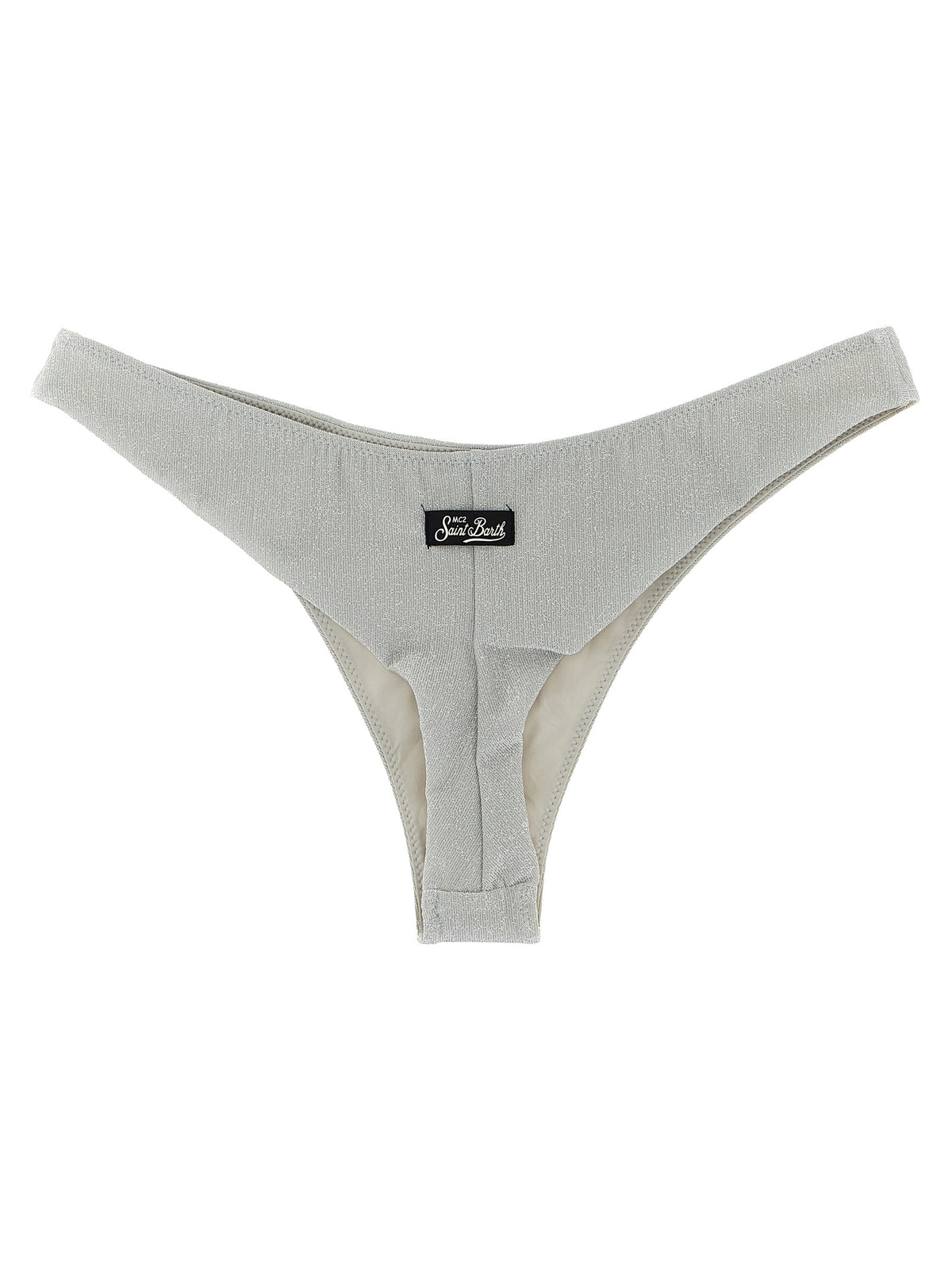 Haut et bas de maillot de bain MC2 Saint Barth en viscose argentée